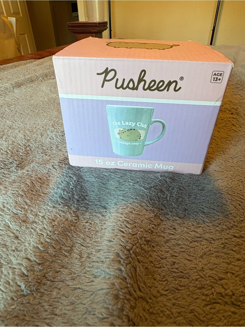 Pusheen Mint Green Ceramic Mug - The Lazy Club 15 oz